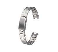 WTNZBAEM Chaîne de montre en métal for femme, compatible avec la série Casio Cherry Blossom LTP-1241D, bracelet de montre en acier inoxydable, 14 mm, for étudiante