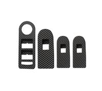 WTNZBAEM Compatible avec Buick Lacrosse 2009 2010 2011 2012 4 pièces en fibre de carbone ABS pour accoudoir de porte et fenêtre - Accessoires de garniture (ABScarbon WindowLift)