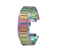 WTNZBAEM Compatible avec le bracelet de montre Casio GA-2100 GM2100 G-SHOCK Farmhouse Oak Modified Fine Steel Watch Chain Bracelet for homme(Rainbow)