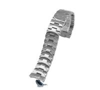 WTNZBAEM Compatible avec le bracelet Panerai for homme en acier PAM441 111, chaîne de montre à boucle papillon en acier inoxydable massif, 24 mm, accessoires