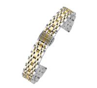 WTNZBAEM Compatible avec les bracelets de montre Armani en acier for femme Sky Star AR11267 / AR1926 AR1763 AR1907, grande roue 14 mm, 16, 18, 20(Silver gold,18mm)