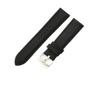 WTNZBAEM Compatible avec les bracelets en cuir Armani compatibles AR1732/1733/1730 Bracelets de vache noir for homme 20 mm 22(Black-ST,22mm)