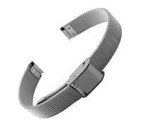 WTNZBAEM Petit bracelet de montre en maille milanaise acier inoxydable compatible avec les bracelets Fossil Gril's 6 mm, 8, 10, 12, argent, or, or(Silver,8mm)