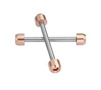 WTNZBAEM Tige de connexion hexagonale for bracelet de montre, compatible avec la série TS Tissot T-Race T048, or et noir(Rose gold two)