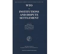 Wto - Institutions And Dispute Settlement