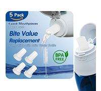 WtrBtl Lot de 4 embouts de rechange pour bouteille d'eau Brita avec brosse, pièces de rechange compatibles avec les bouteilles d'eau filtrantes Brita