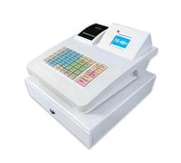 WTRYRN Caisse enregistreuse Thermique électronique, 60 000 transactions, 8 Modes de paiement, Clavier programmable, idéale pour Le Commerce de détail et la Restauration. White