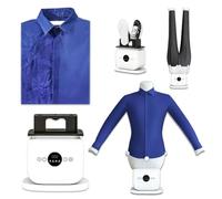 WTRYRN Défroisseur Vapeur Portable, Mannequin de Repassage, Double Fermeture éclair, air Chaud Uniforme, Utilisation Simple, idéal pour la Maison et Les Courts Voyages. 110V