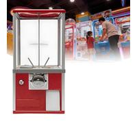 WTRYRN Distributeur Automatique de Mini-Prix Commercial, Distributeur de Bonbons en Capsules sphériques, pour Gashapon, Twister Balls, Jouets en Capsules, Chewing-Gums, balles rebondissantes Red