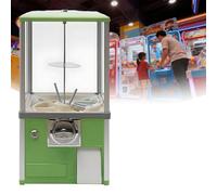 WTRYRN Distributeur Automatique de Mini-Prix Commercial, Distributeur de Bonbons en Capsules sphériques, pour Gashapon, Twister Balls, Jouets en Capsules, Chewing-Gums, balles rebondissantes Green