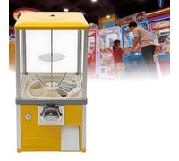 WTRYRN Distributeur Automatique de Mini-Prix Commercial, Distributeur de Bonbons en Capsules sphériques, pour Gashapon, Twister Balls, Jouets en Capsules, Chewing-Gums, balles rebondissantes Yellow