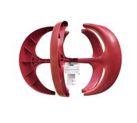 WTRYRN Générateur éolien, générateur éolien Domestique avec contrôleur, kit générateur Vertical à 5 pales, pour système Hybride éolien-Solaire Red-24V