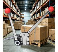 WTRYRN Outil de cerclage en Acier, Machine d'emballage avec feuillard, Gain de Temps et d'argent, Structure Robuste, pour l'emballage Industriel de Charges Lourdes