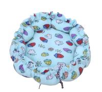 WTTAK Lit en forme de citrouille pour petits chiens, chats et petits animaux de compagnie - Lit gigogne convertible en polaire polyester doux avec cordon de serrage, pour chatons, chiots - Plusieurs