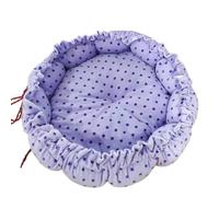 WTTAK Lit en forme de citrouille pour petits chiens, chats et petits animaux de compagnie - Lit gigogne convertible en polaire polyester doux avec cordon de serrage, pour chatons, chiots - Plusieurs