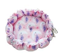 WTTAK Lit en forme de citrouille pour petits chiens, chats et petits animaux de compagnie - Lit gigogne convertible en polaire polyester doux avec cordon de serrage, pour chatons, chiots - Plusieurs