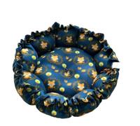 WTTAK Lit en forme de citrouille pour petits chiens, chats et petits animaux de compagnie - Lit gigogne convertible en polaire polyester doux avec cordon de serrage, pour chatons, chiots - Plusieurs