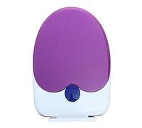 Wttfc Abattant WC avec Reducteur Enfant,SièGe De Toilette Familial, Lunette De Toilette Coloré Forme en U,PP,Adjustable Length:41-43cm,Violet