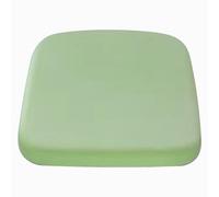Wttfc Coussins de Chaise d'intérieur, 45x45x4cm, Galette de Chaise Carrée, Coussin Chaise Cuisine, Coussin de Siege avec Liens et Envers Antidérapant, Housse Amovible,Vert,1 Pieces