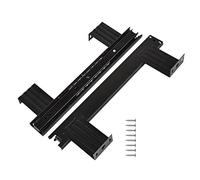 WTTWW Glissières pour Support De Clavier, Glissières À Billes pour Plateformes/Étagère Ou Tiroir sous Bureau, Noir Métal Acier, Charge Max. 40 Kg, Coulisses De Tiroir À Sortie Totale