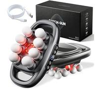 Wtujil Soulage les tensions et les raideurs en 5 minutes, pistolet de massage à 16 têtes des tissus profonds avec 30 niveaux et 9 modes, pour soulager les douleurs musculaires de tout le corps (noir-8