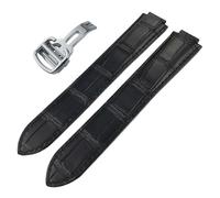 Wtukmo Bracelet de montre en cuir de vachette, pour ballon bleu de cartier de type convexe 14/16/18/20/22 mm, 20mm rosegold, Agate