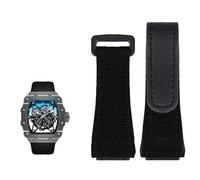 Wtukmo Bracelet en cuir véritable, convient pour bracelet Richard Mille en nylon, tournevis RM50/53 pour homme, tête de vis quatre étoiles ou cinq étoiles, 25 mm, 25 mm, Agate