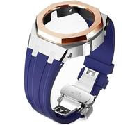 Wtukmo Kit de remplacement de bracelet de montre en caoutchouc et boîtier en métal, pour GA2100/GA2110 en acier inoxydable, cadre de lunette, accessoires avec couvercle inférieur, taille unique, Agate
