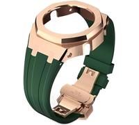 Wtukmo Kit de remplacement de bracelet de montre en caoutchouc et boîtier en métal, pour GA2100/GA2110 en acier inoxydable, cadre de lunette, accessoires avec couvercle inférieur, taille unique, Agate