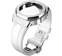 Wtukmo Kit de remplacement de bracelet de montre en caoutchouc et boîtier en métal, pour GA2100/GA2110 en acier inoxydable, cadre de lunette, accessoires avec couvercle inférieur, taille unique, Agate