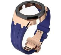 Wtukmo Kit de remplacement de bracelet de montre en caoutchouc et boîtier en métal, pour GA2100/GA2110 en acier inoxydable, cadre de lunette, accessoires avec couvercle inférieur, taille unique, Agate