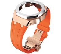 Wtukmo Kit de remplacement de bracelet de montre en caoutchouc et boîtier en métal, pour GA2100/GA2110 en acier inoxydable, cadre de lunette, accessoires avec couvercle inférieur, taille unique, Agate