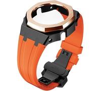 Wtukmo Kit de remplacement de bracelet de montre en caoutchouc et boîtier en métal, pour GA2100/GA2110 en acier inoxydable, cadre de lunette, accessoires avec couvercle inférieur, taille unique, Agate