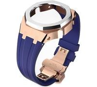 Wtukmo Kit de remplacement de bracelet de montre en caoutchouc et boîtier en métal, pour GA2100/GA2110 en acier inoxydable, cadre de lunette, accessoires avec couvercle inférieur, taille unique, Agate