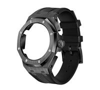 Wtukmo La quatrième génération de lunette entièrement en métal + bracelet en caoutchouc fluoré, convient pour GA2100/GA-2110 pièces de rechange pour homme/femme GA2100/GA-2110 mise à niveau, taille