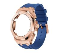 Wtukmo La quatrième génération de lunette entièrement en métal + bracelet en caoutchouc fluoré, convient pour GA2100/GA-2110 pièces de rechange pour homme/femme GA2100/GA-2110 mise à niveau, taille