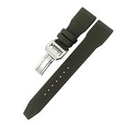 Wtukmo Pour IWC Le Petit Prince Big Pilot IW3777 Noir Sport Fibre Toile Bracelet de montre 20 mm 21 mm 22 mm Nylon Cuir, 22mm, Agate