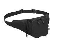 Wtukmo Sac banane tactique multifonctionnel sac de pêche sac de pêche extérieur Luya Camouflage sacs de taille sacs de voyage tactiques sacs de pêche, Noir , Taille unique