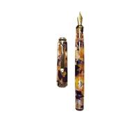 Wtukmo Stylo plume à piston en acrylique doux et lisse n°5 pour étudiants Pelikan M400/405 - Stylo cadeau (J, Schmidt EF (0,4 mm)