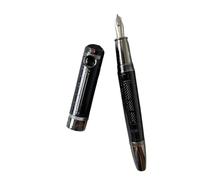 Wtukmo Stylo plume rond en forme de loupe - Stylo à bille - Qualité supérieure - Cadeau - A4 - Juste un stylo