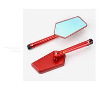 WTXXGQ Rétroviseur Moto Latéraux Miroir Rétroviseur Latéral De Moto en Verre Bleu pour Kawasaki pour Ninja 300 8 Mm 10 Mm(Red)