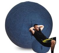 WTZHHK Housse Ballon Gym Housse Applicable à Ballon Grossesse Ballon Siège Bureau Swiss Ball Élégant, Durable et Confortable【Pas de balles incluses】 (Color : Blue, Size : 55CM)…