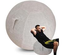 WTZHHK Housse Ballon Gym Housse Applicable à Ballon Grossesse Ballon Siège Bureau Swiss Ball Élégant, Durable et Confortable【Pas de balles incluses】 (Color : Beige, Size : 75CM)…