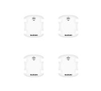 WTZNB 4 pièces, Accessoires pour emblèmes Automobiles, Autocollants de Protection Transparents pour Les Bords de portières de Voiture. pour Suzuki Kei, Liana, Mr Wagon, Reno. (en Forme de Bol)