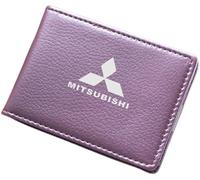 WTZNB Étui pour permis de Conduire et Carte d'identité Car Logo. pour Mitsubishi Lancer Lancer Evolution Legnum.,Purple