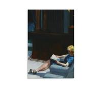 WTZRFV Détails Hôtel Lobby Edward Hopper- Impression sur toile pour salon, chambre à coucher - Style sans cadre - 50 x 75 cm
