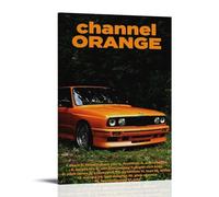 WTZRFV Frank Ocean Channel Orange - Impression sur toile inspirante pour décoration d'intérieur, salon, chambre à coucher, design moderne, style cadre, 50 x 75 cm