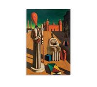 WTZRFV Giorgio De Chirico Impression sur toile murale inspirante pour la décoration d'intérieur, salon, chambre à coucher, design moderne, sans cadre, 20 x 30 cm