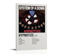 WTZRFV Hypnotize by System of A DownMotivational Art mural imprimé sur toile pour salon, chambre à coucher - Design moderne avec cadre 20 x 30 cm