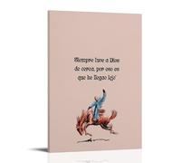 WTZRFV Impression sur toile « Bad Bunny Nobody Knows What's» - Décoration murale inspirante pour la maison, le salon, la chambre à coucher - Design moderne avec cadre - 30 x 45 cm